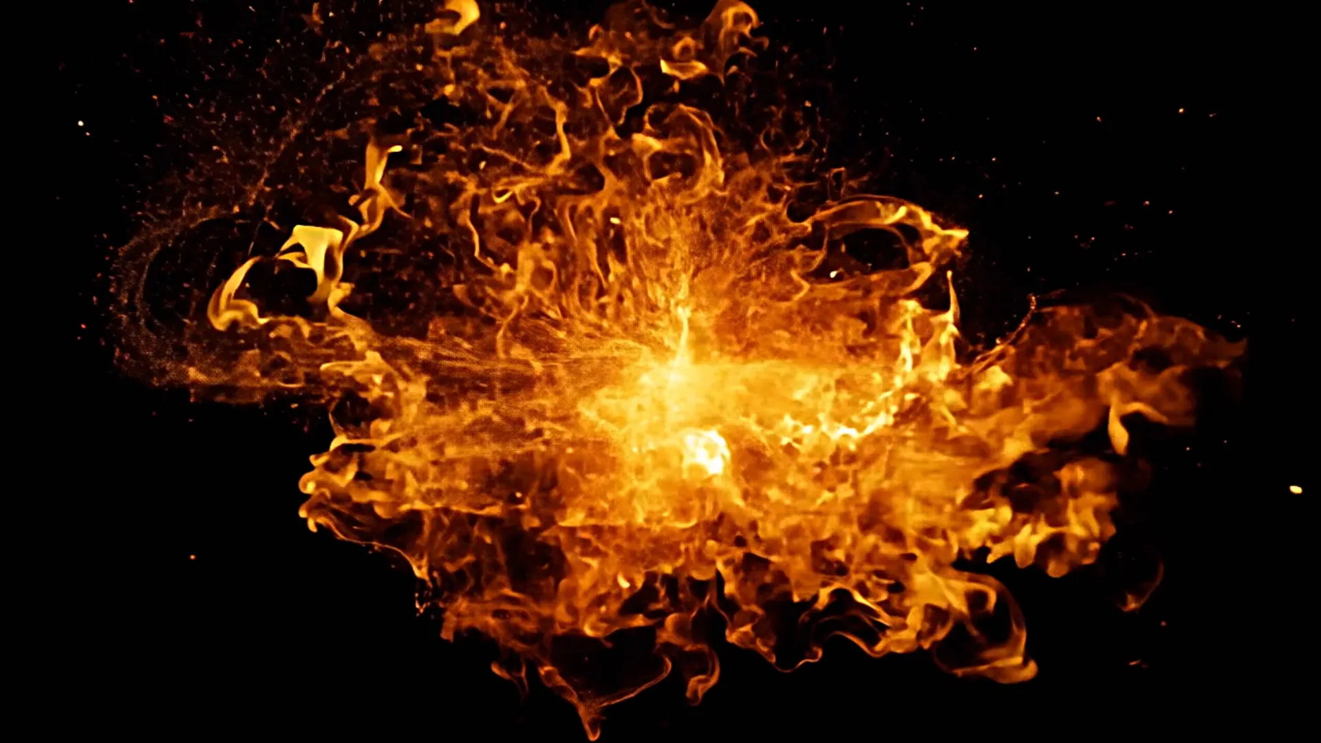 Epic Fire Explosion Overlay for Title Animation